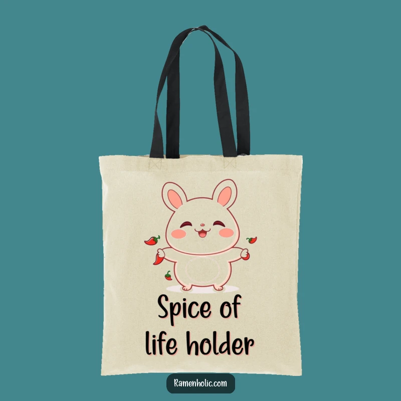 Funny Bao Bun Juggling Chili Tote Bag - Durable & Playful Foodie Bag